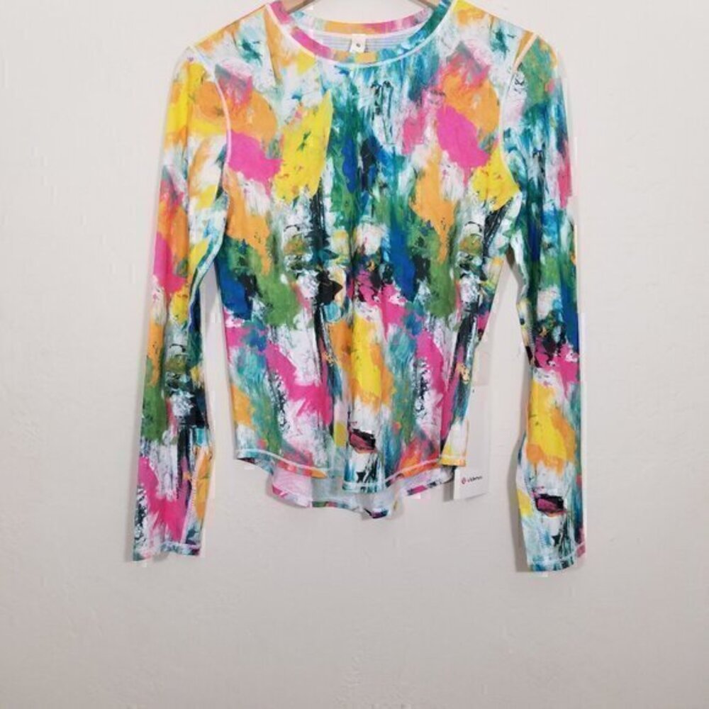 NWT Lululemon High Neck Run and Train Long Sleeve Top Size 4